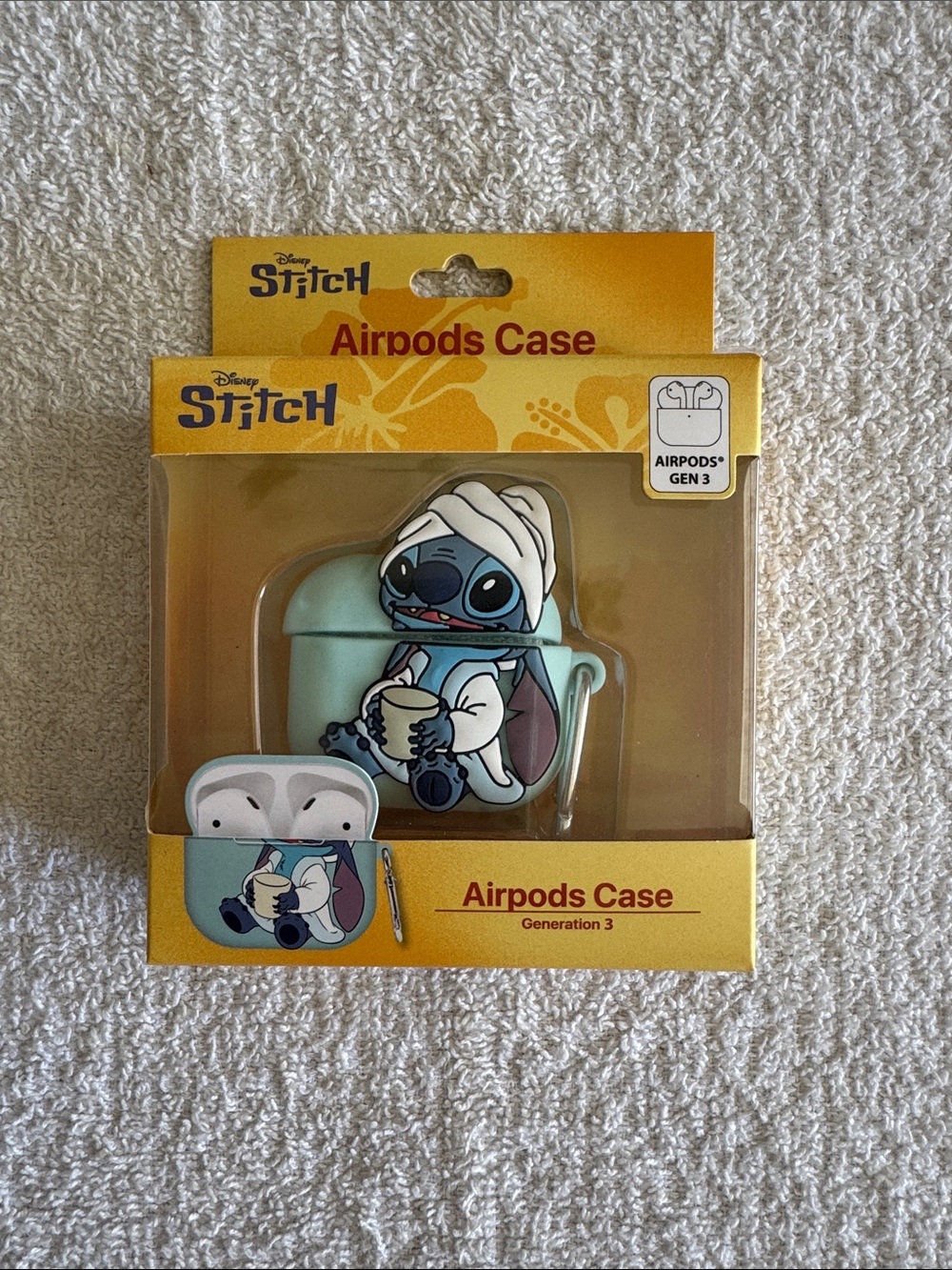 Disney Stitch Mint Green AirPods Case for AirPods Gen 3